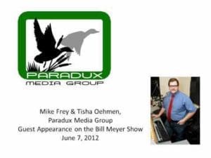Video thumbnail for youtube video Paradux Media Group Guest Appearance on the Bill Meyer Show - Paradux Media Group