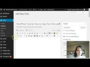 Video thumbnail for youtube video WordPress Tutorial: How to Copy from Microsoft Word - Getting to Know the Editor, Pages, Posts, WordPress Tutorials - Paradux Media Group