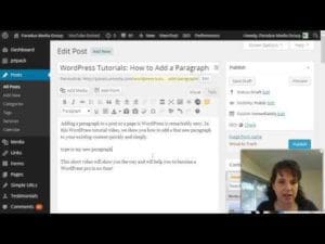 Video thumbnail for youtube video WordPress Tutorials: How to Add a Paragraph - Getting to Know the Editor, WordPress Tutorials - Paradux Media Group