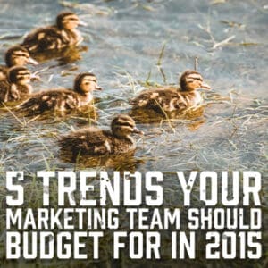 5 Trends Your Marketing Team Should Budget For In 2015