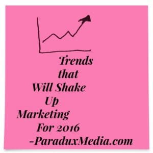 Trends that Will Shake Up Marketing for 2016